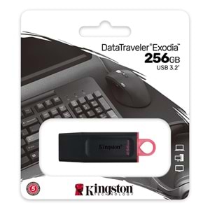 Kingston 256GB Exodia USB 3.2 Flash Bellek