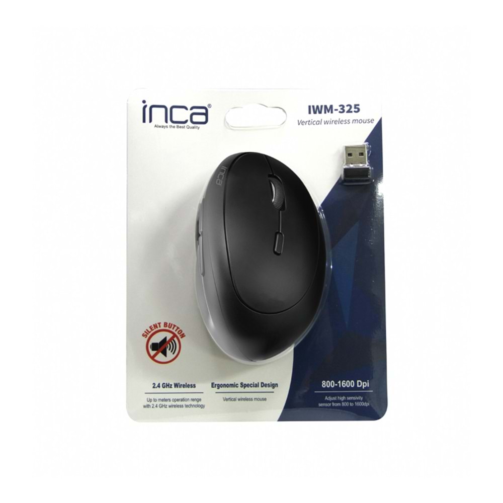 Inca IWM-325 Silent Kablosuz Mouse Siyah