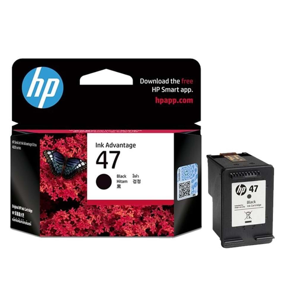 HP Mürekkep Kartuş Orj. No:47 Siyah