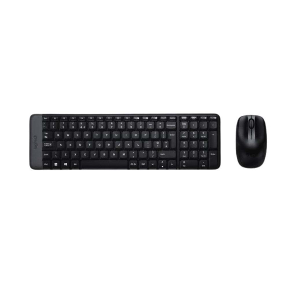 Logitech MK220 Kablosuz Klavye-Mouse Set Siyah - 920-003163