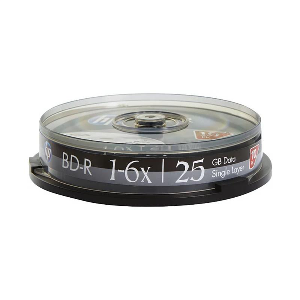 HP Blu-Ray BD-R 6X 25GB 10Lu Cake Box - BRE00071-3