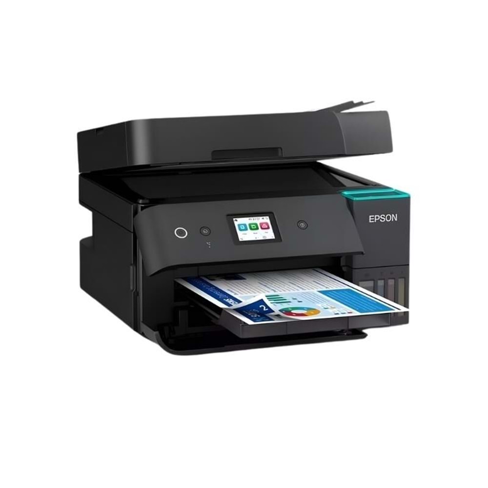 Epson L6390 Renkli Mürekkep Tanklı Yazıcı, Tarayıcı, Fotokopi, Fax, Wi-Fi, LAN, ADF, Dubleks, Siyah