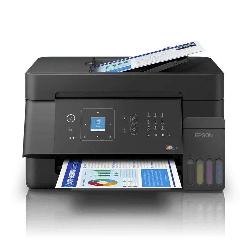 Epson L5390 Renkli Mürekkep Tanklı Yazıcı, Tarayıcı, Fotokopi, Fax, Wi-Fi, ADF, Siyah