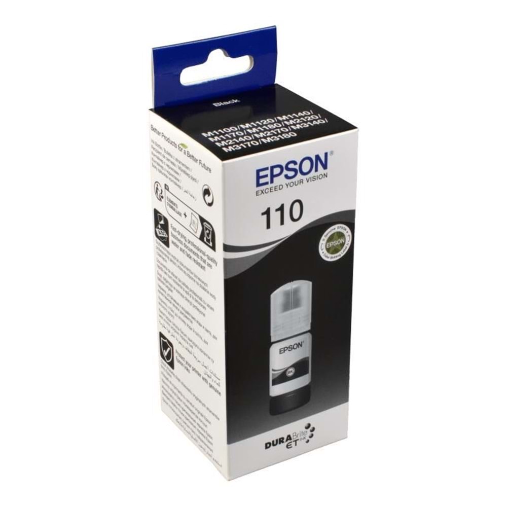 Epson Mürekkep Orj. T110 Black 120ml
