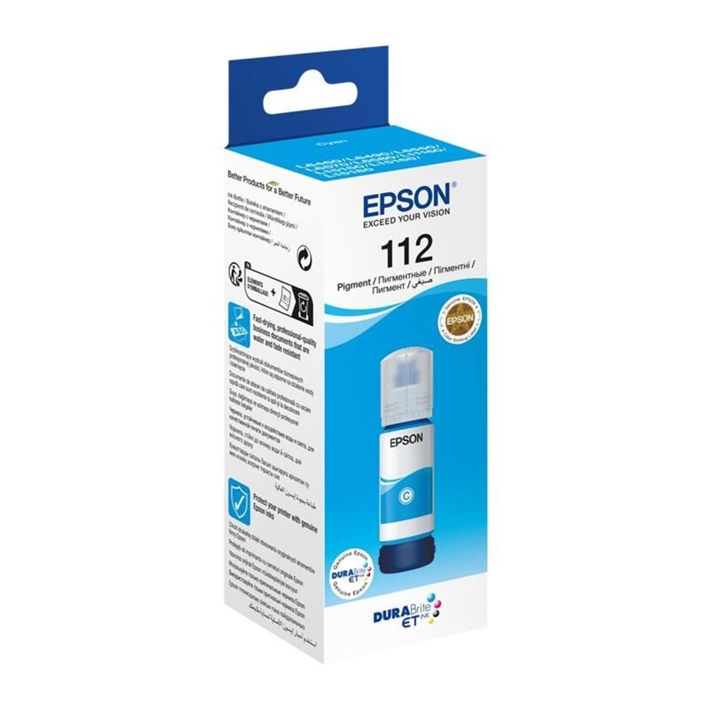 Epson Mürekkep Orj. T112 Cyan 70ml