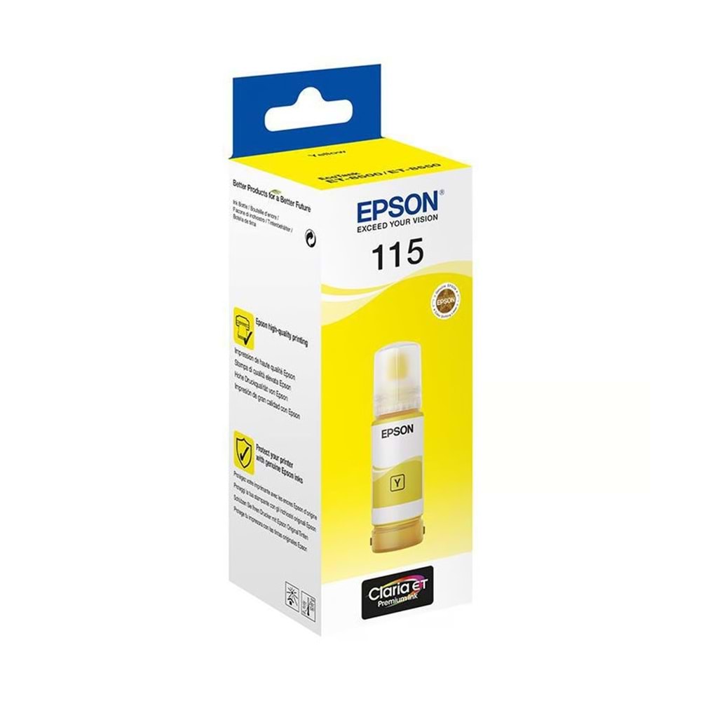 Epson 115 Mürekkep Orj. L8160, L8180 Yellow 70ml