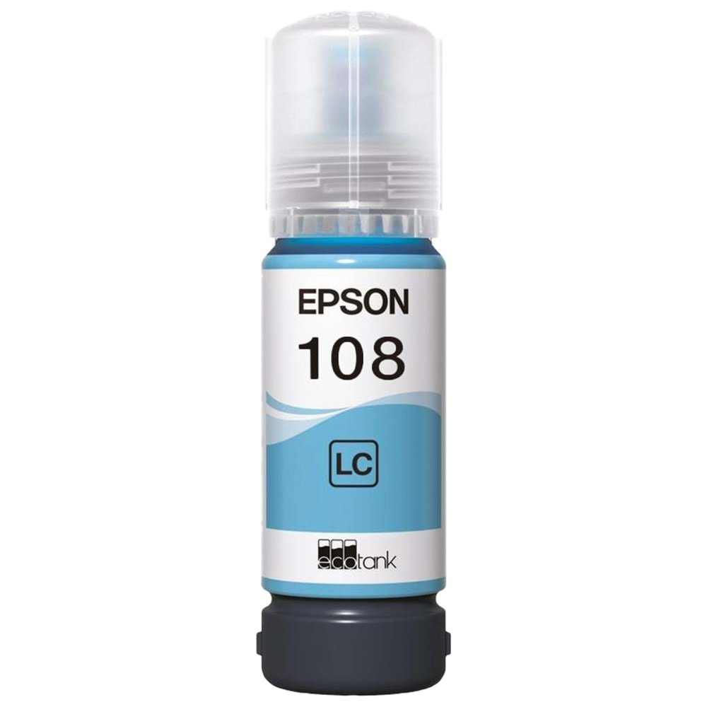 Epson 108 Mürekkep Orj. L8050, L18050 Light Cyan 70ml