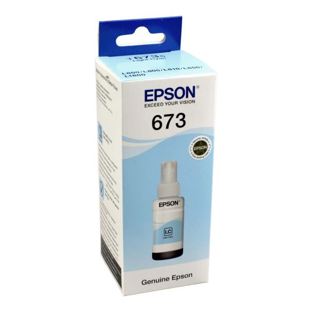 Epson Mürekkep Orj. T673 Light Cyan 70ml