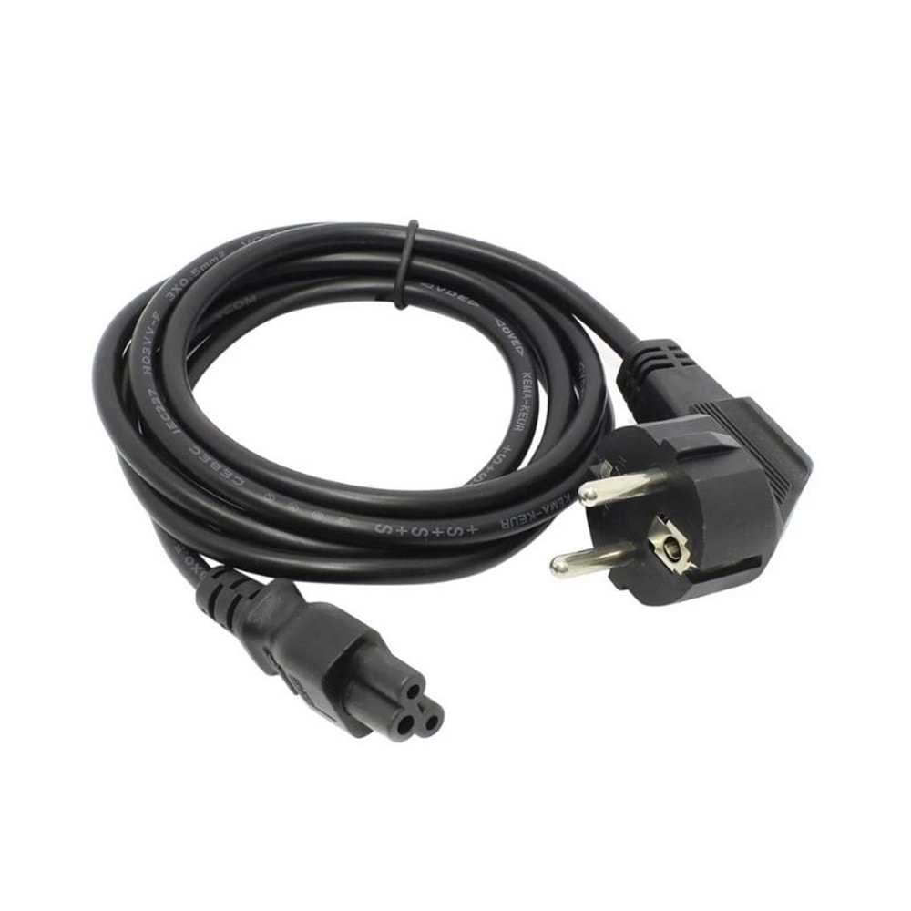 Vcom CE022-1.8 Notebook Power Elektrik Kablosu Yonca 0.5 mm 1.8 metre