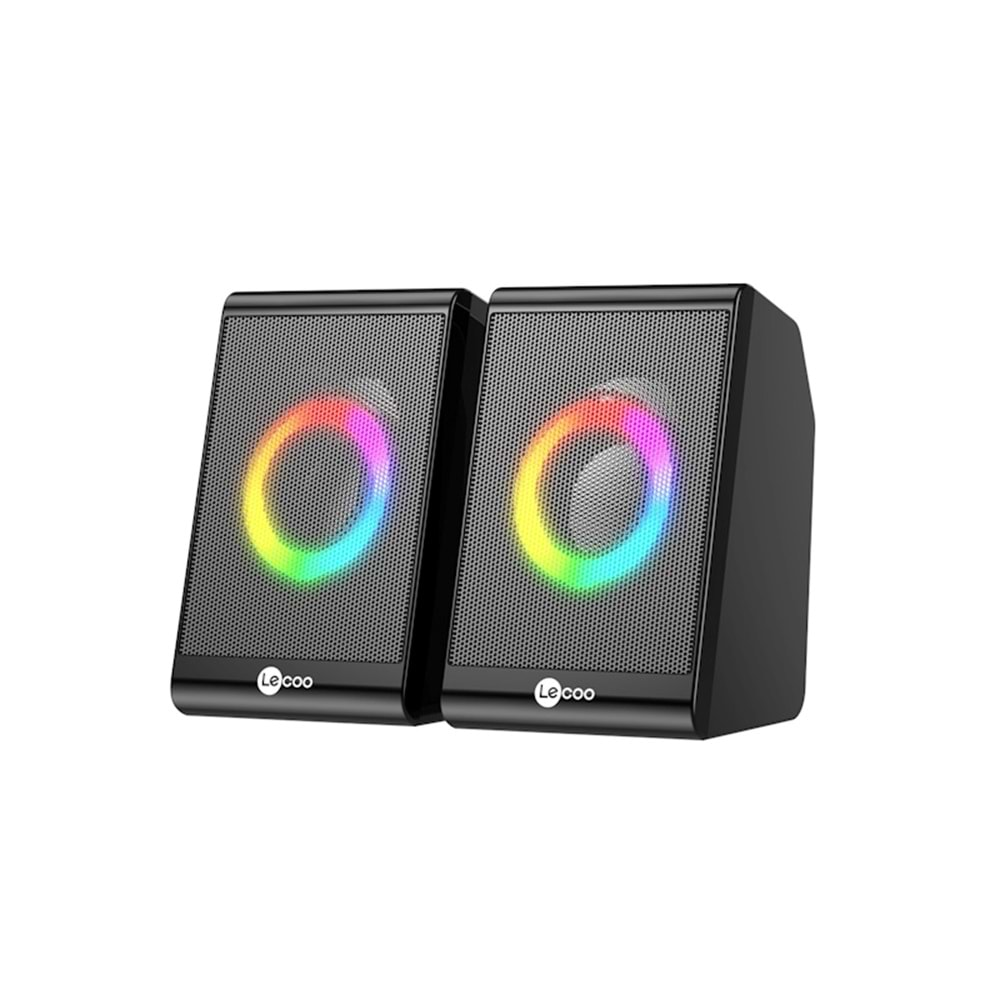 Lenovo Lecoo DS100 Hoparlör 1+1 USB RGB Siyah