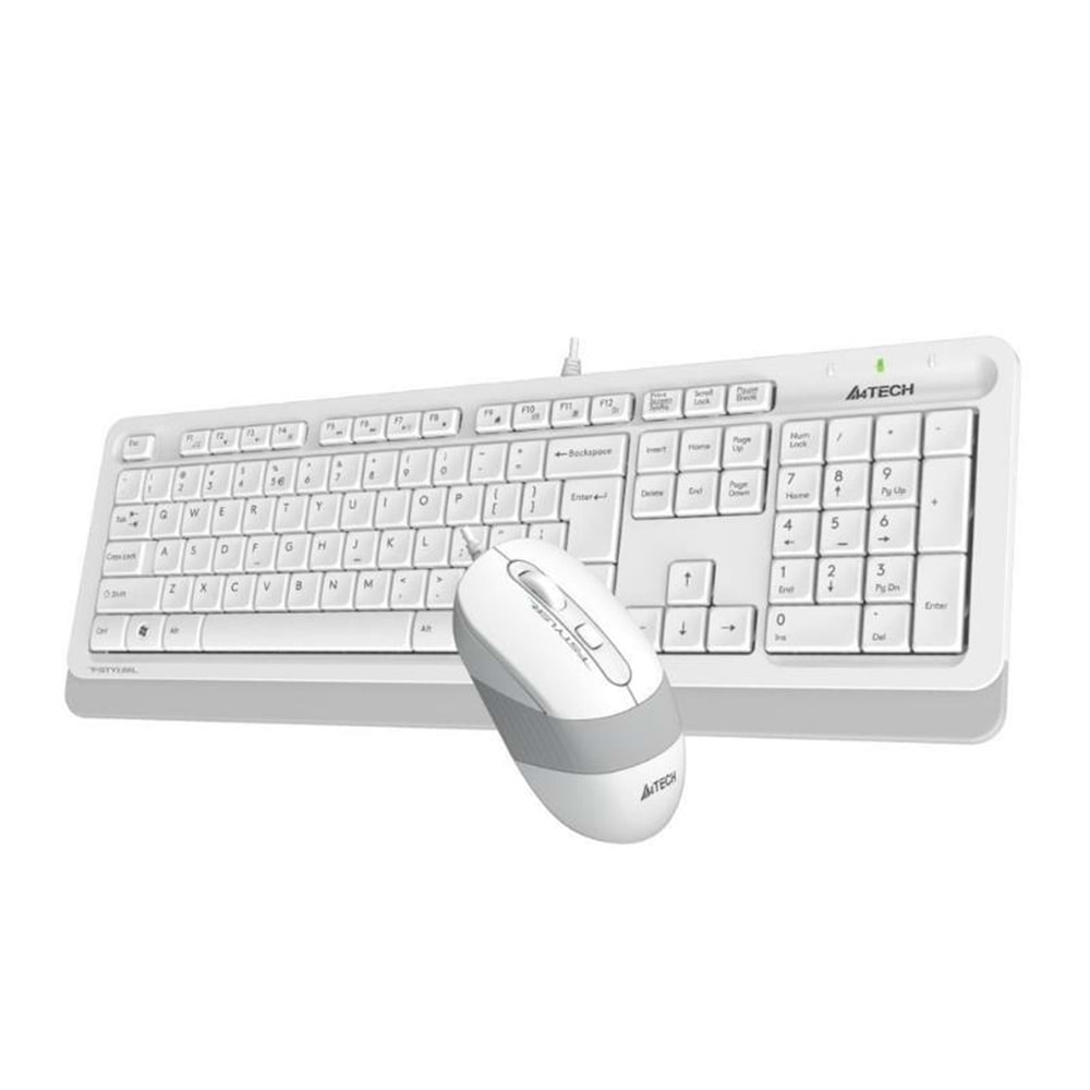 A4 Tech F1010 Klavye Mouse Seti, Beyaz