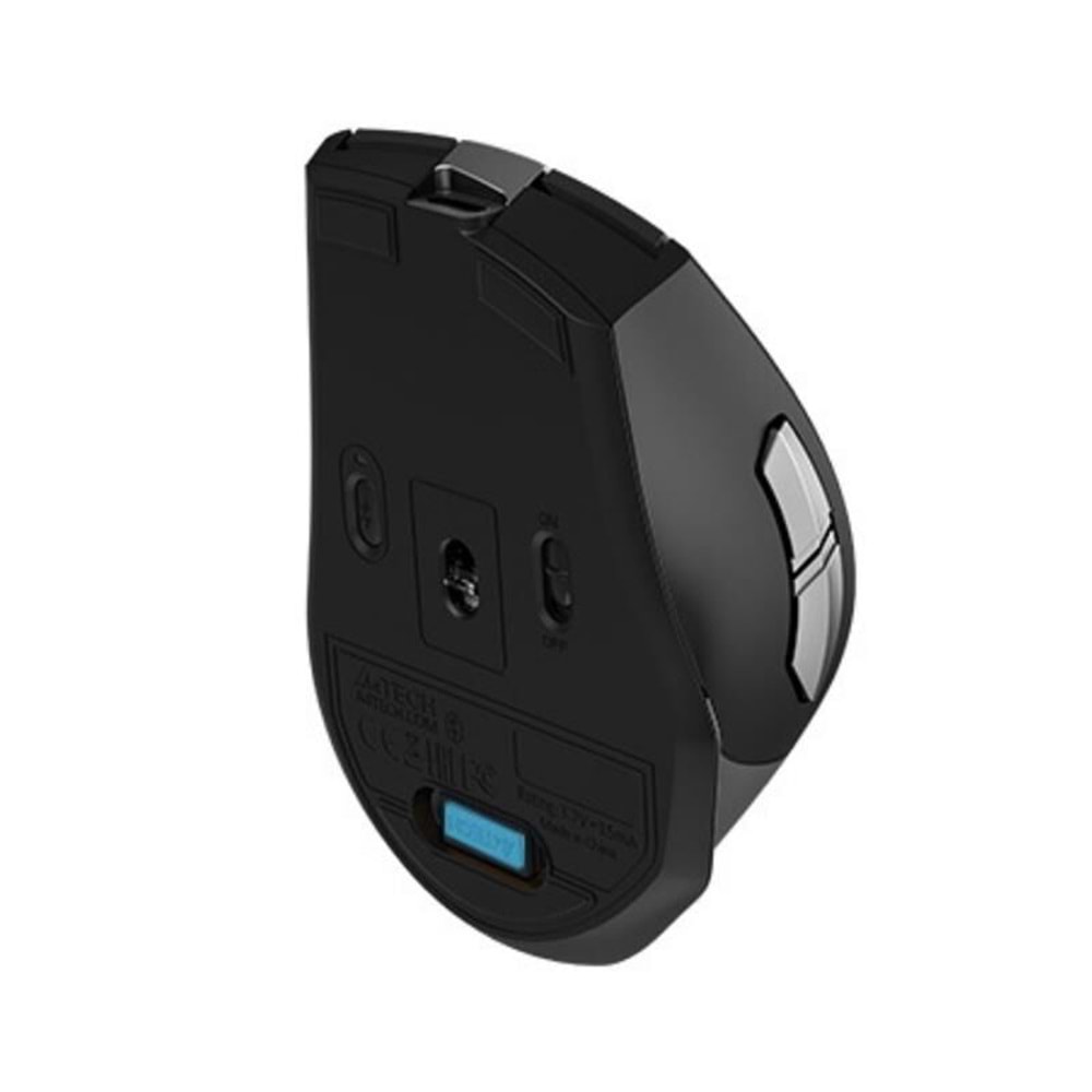 A4 Tech FB35C Kablosuz Mouse, Gri, Şarjlı, Bluetooth+2.4G Nano, 2400Dpi