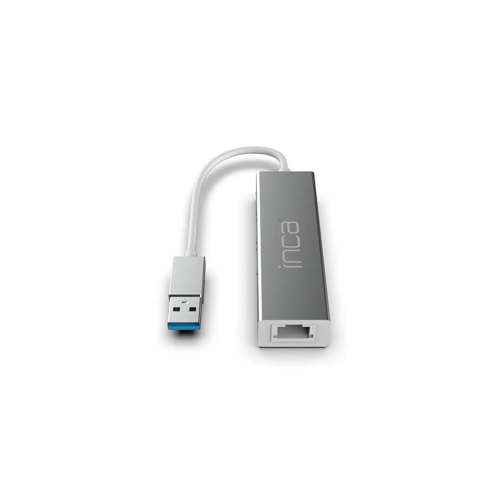 Inca USB Girişli 4 Port Usb 3.0 Çoklayıcı Hub + Ethernet RJ45 Mulitiplexer