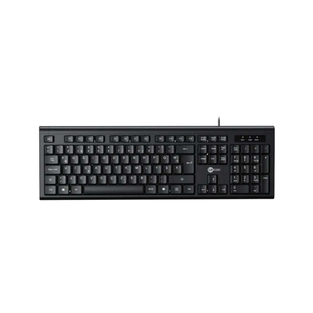 Lenovo Lecoo KB101 USB Kablolu Klavye F Siyah