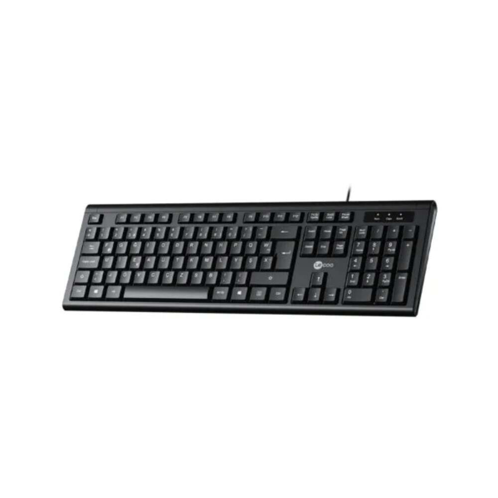 Lenovo Lecoo KB101 USB Kablolu Klavye F Siyah