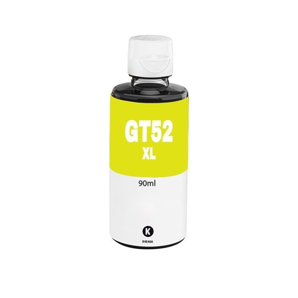 OKUR HP Mürekkep GT52XLY, M0H56AE, Yellow 70ml