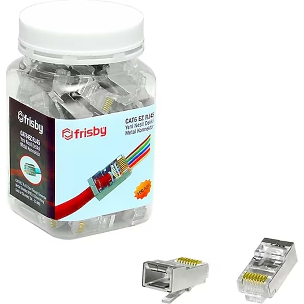 OKUR RJ45 Konnektör Yeni Nesil Açık Uçlu 100 Lü Paket