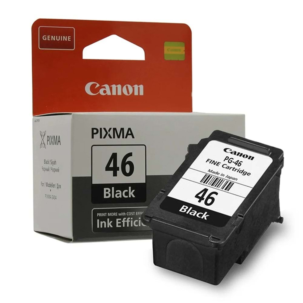 Canon PG-46 Mürekkep Kartuş Orj. - Siyah (15ml)