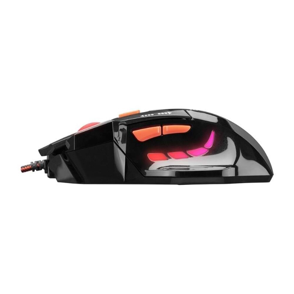Everest SGM-X7 Oyuncu Mouse Siyah, Makrolu 7200dpi +Gaming Mouse Pad