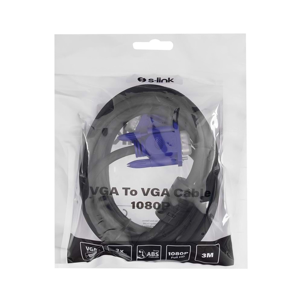 S-Link VGA Kablo 3 Metre (M-M)