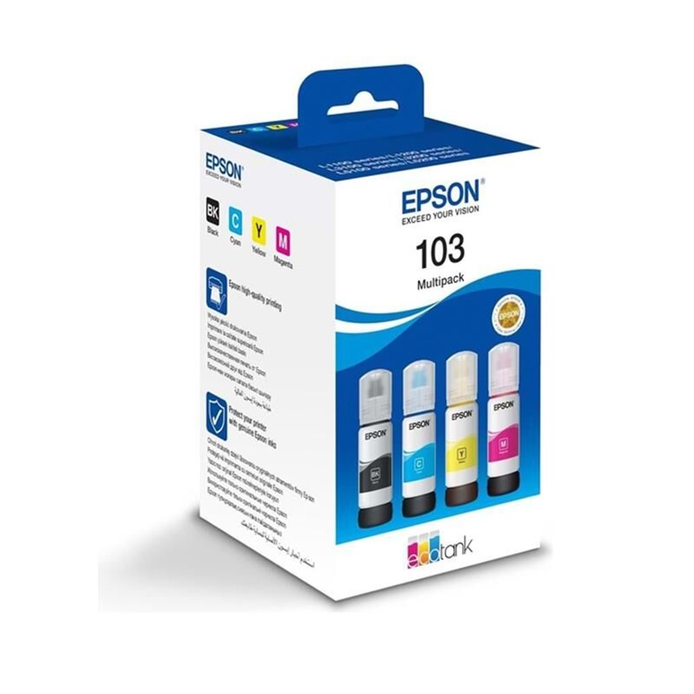 Epson Mürekkep Orj. T103 4 Lü Multipack Set