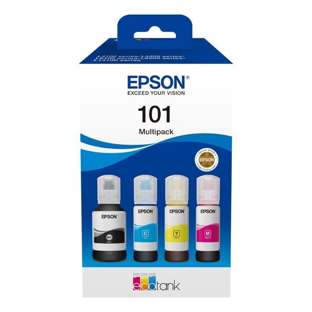 Epson T03V6 Mürekkep Orj. T101 4 Lü Multipack Set