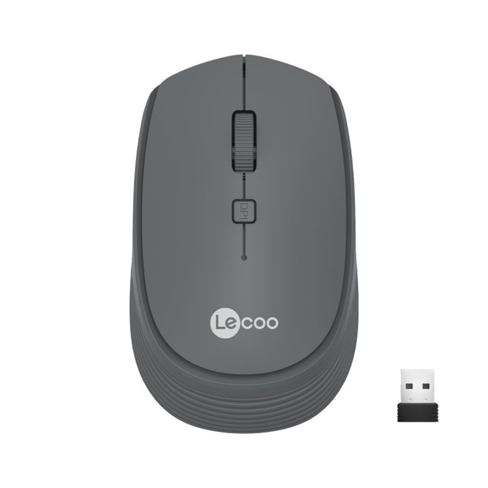 Lenovo Lecoo WS202 Kablosuz Mouse Gri