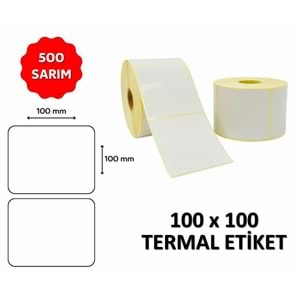 OKUR Barkod Etiketi 100x100 Termal - 500 Adet
