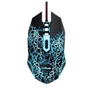 Trust 24752 Basic Gaming Mouse + Mousepad, RGB, Siyah