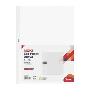 Noki Föy Dosya A4 Şeffaf Eco 40 Micron 100'lü Paket - 4830-ECO