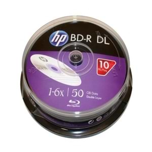 HP Blu-Ray BD-R DL 6X 50GB 10 Lu Cake Box (Printable)
