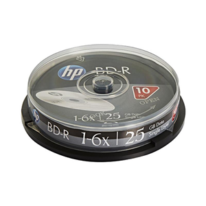HP Blu-Ray BD-R 6X 25GB 10Lu Cake Box - BRE00071-3