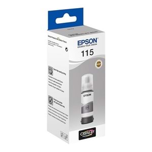 Epson 115 Mürekkep Orj. L8160, L8180 Grey 70ml
