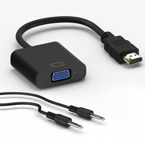 OKUR HDMI To VGA + Aux Kablo Çevirici