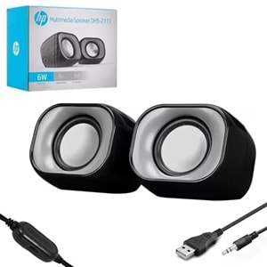 Hp DHS-2111 6W Mini Taşınabilir Multimedya Speaker Hoparlör, 3.5mm + USB (Power)