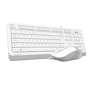 A4 Tech F1010 Klavye Mouse Seti, Beyaz