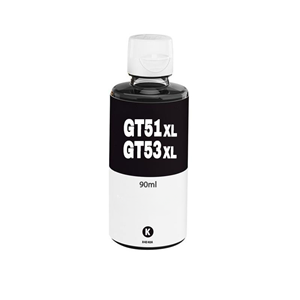 OKUR HP Mürekkep GT53XLBK, GT51XLBK, X4E40AE Black 90ml