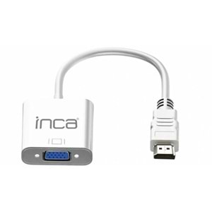 Inca IHTV-7TB HDMI To VGA + Aux Çevirici Beyaz