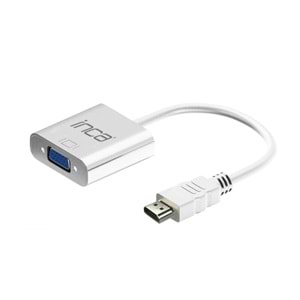 Inca IHTV-7TB HDMI To VGA + Aux Çevirici Beyaz