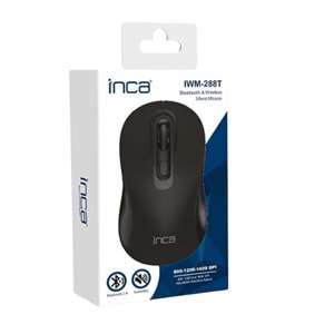 Inca IWM-288T Kablosuz Mouse, Bluetooth 5.4 + 2.4G USB Alıcı (AA Pil İçinde)