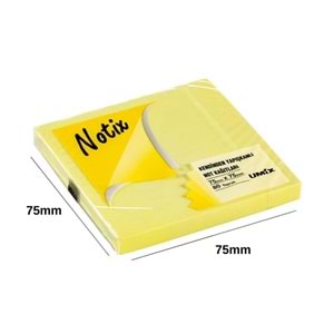 Notix Yapışkanlı Not Kağıdı Neon Sarı 75 mm x 75 mm 80 Yaprak