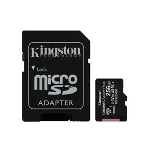 Kingston 256GB Canvas Select Plus Gen3 Micro SDXC 100MB/s A1 Hafıza Kartı, SDCS3/256GB