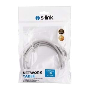 S-Link SL-CAT601 Cat6 Patch Kablo 1 Metre Gri