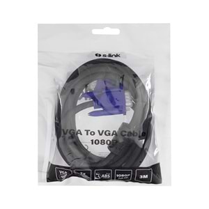 S-Link VGA Kablo 3 Metre (M-M)