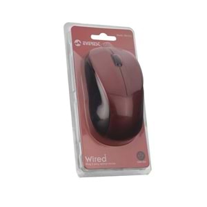 Everest SM-215 Kablolu USB Mouse Kırmızı