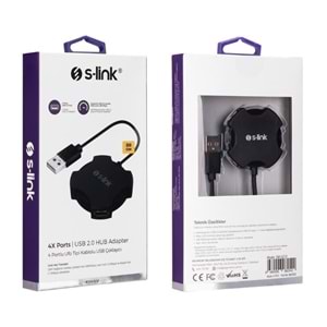 S-LINK USB ÇOKLAYICI 4 PORT USB 2.0 SWAPP