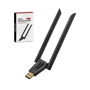 OKUR USB Kablosuz Wifi Alıcı Çift Antenli 300Mbps - UW9