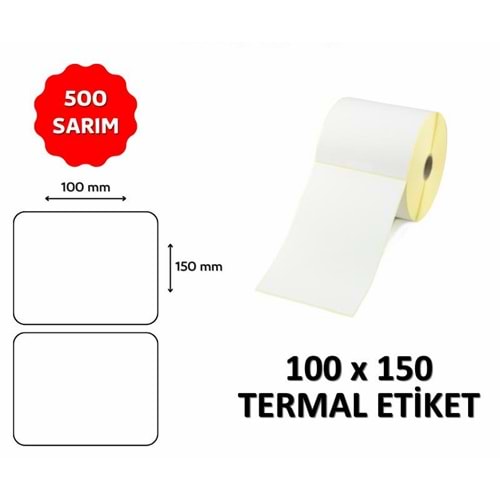 OKUR Barkod Etiketi 100x150 Termal - 500 Adet