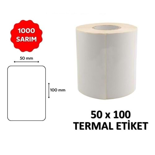 OKUR Barkod Etiketi 50x100 Termal - 1000 Adet