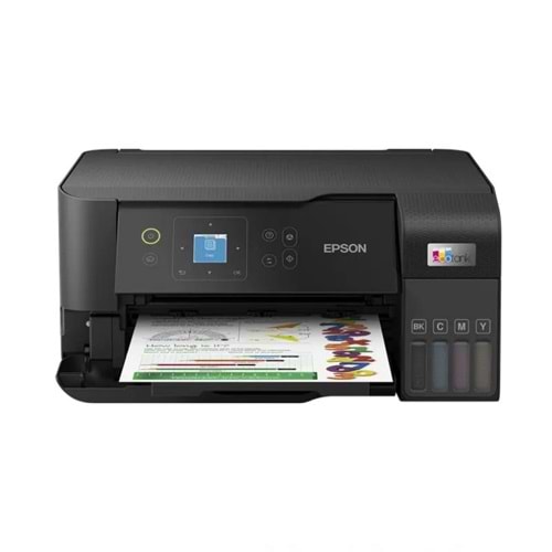 Epson L3560 Renkli Mürekkep Tanklı Yazıcı, Tarayıcı, Fotokopi, Wi-Fi, Siyah